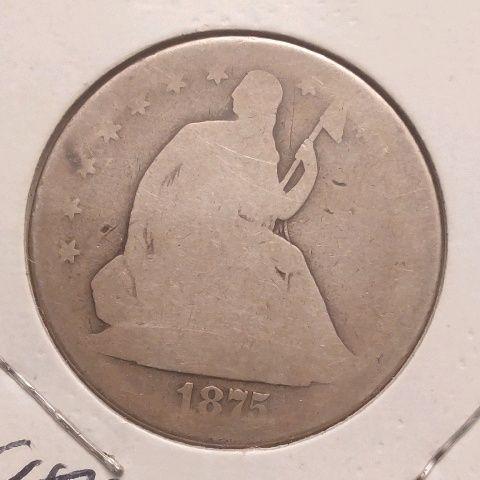 1875CC SEATED HALF AG