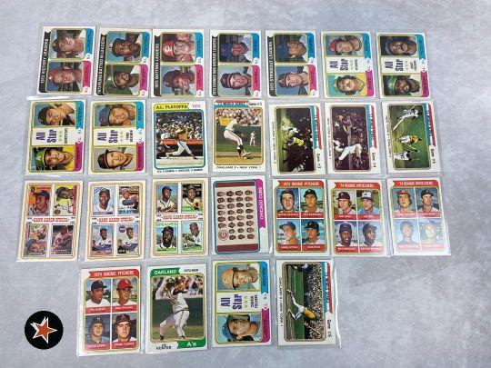 1973 Topps Baseball lot of 25, Leaders and Stars