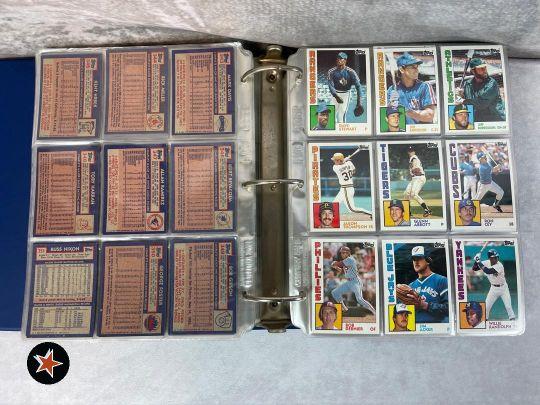 1984 Topps Baseball w/ Mattingly Rc Complete in Binder