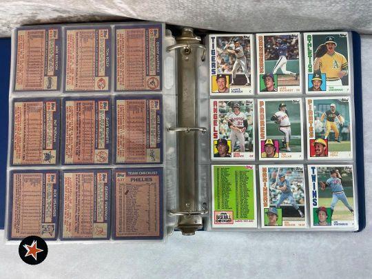 1984 Topps Baseball w/ Mattingly Rc Complete in Binder