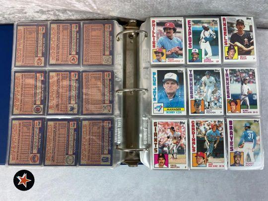 1984 Topps Baseball w/ Mattingly Rc Complete in Binder