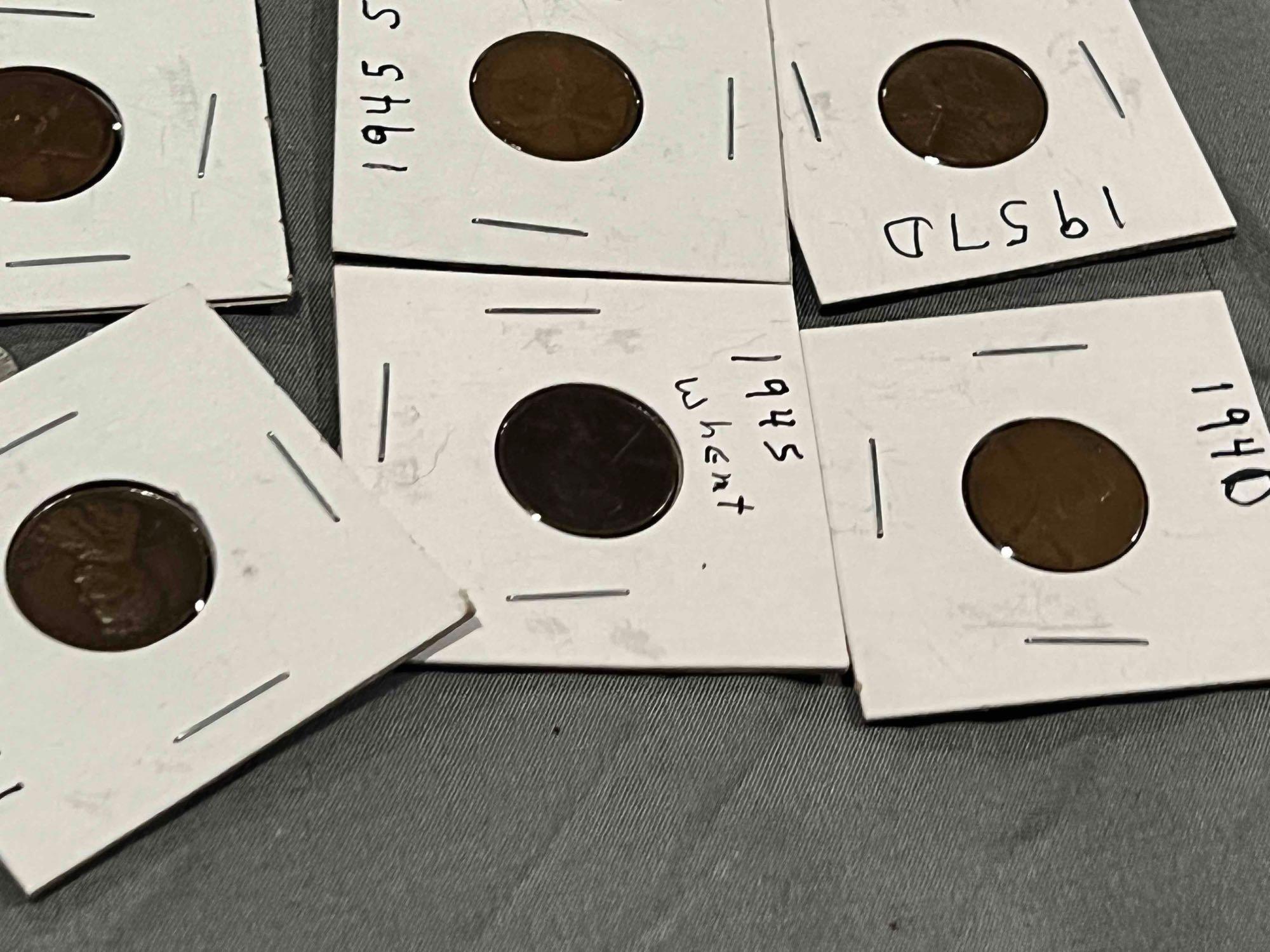Large lot of Wheat Cents, Lincoln memorial cents and more