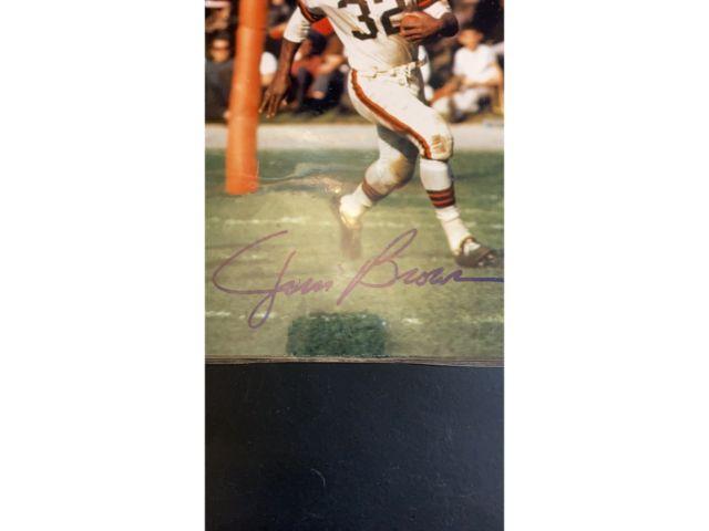 Jim Brown signed photograph