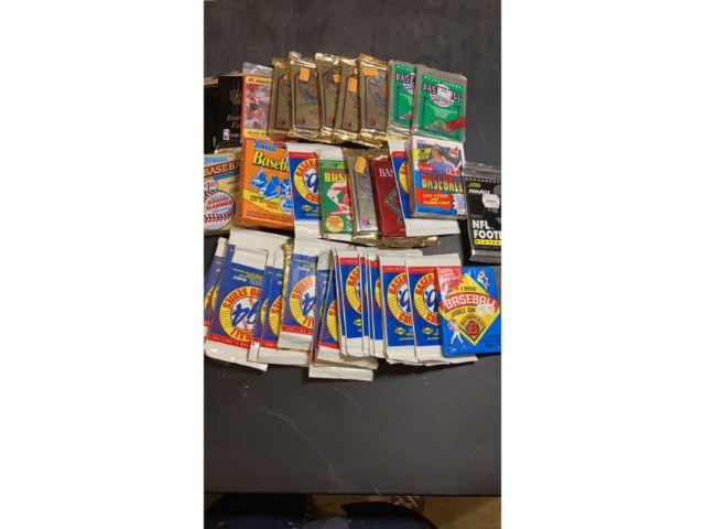 Large lot of unopened Sports Cards