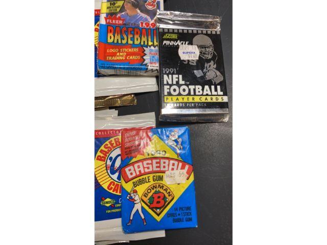 Large lot of unopened Sports Cards