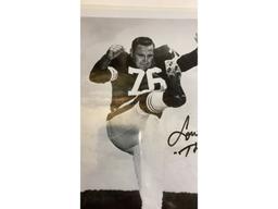 Lou Groza & Mike Baab signed photographs