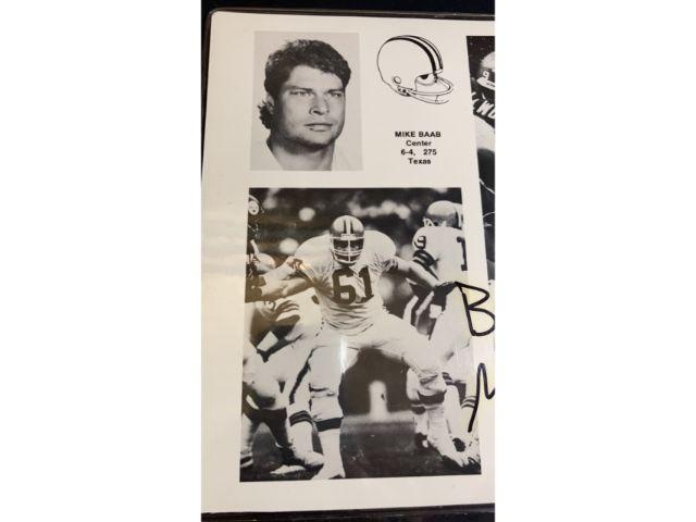 Lou Groza & Mike Baab signed photographs