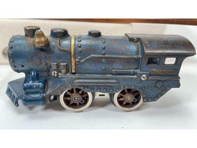 IVES 1125 BLUE VAGABOND LOCOMOTIVE & TENDER