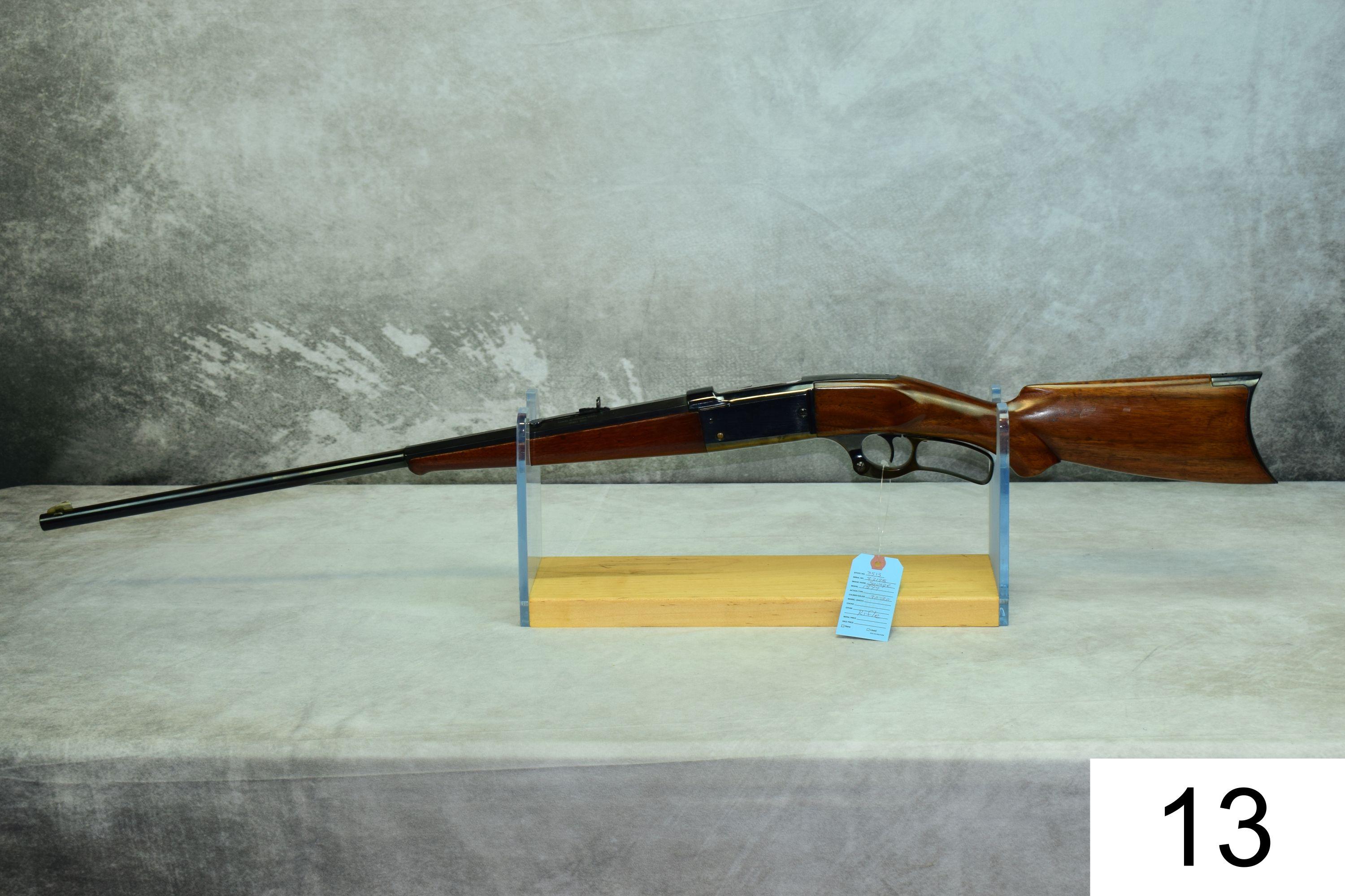 Savage  Mod 1899-C  Cal .30-30 Win.  26” ½ round ½ oct. Barrel  Mfg 1909