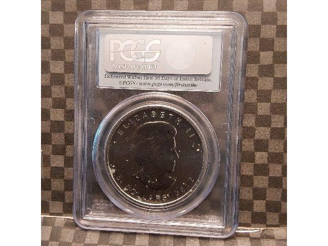 2012 CANADIAN SILVER MAPLE LEAF PCGS MS68