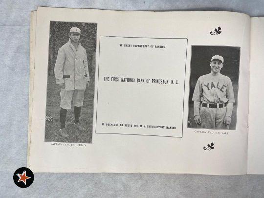 1916 Yale vs Princeton Baseball Program w/ Prescott Bush