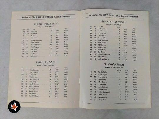 1965 State Hoops Tourney Program w/ Thurman Munson