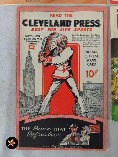 Vintage Cleveland Browns and Indians Related Programs