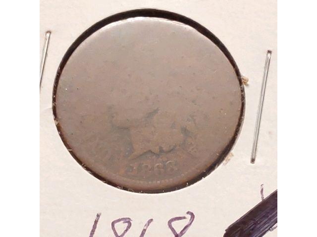 1868 INDIAN HEAD CENT AG