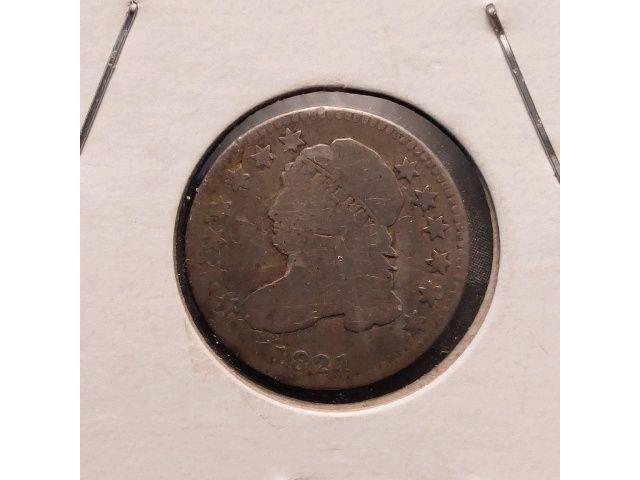 1821 BUST DIME VG