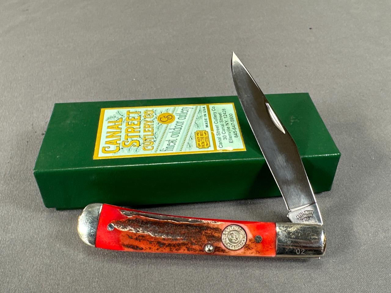 CANAL STREE CUTLERY CO. RED BONE SINGLE BLADE KNIFE