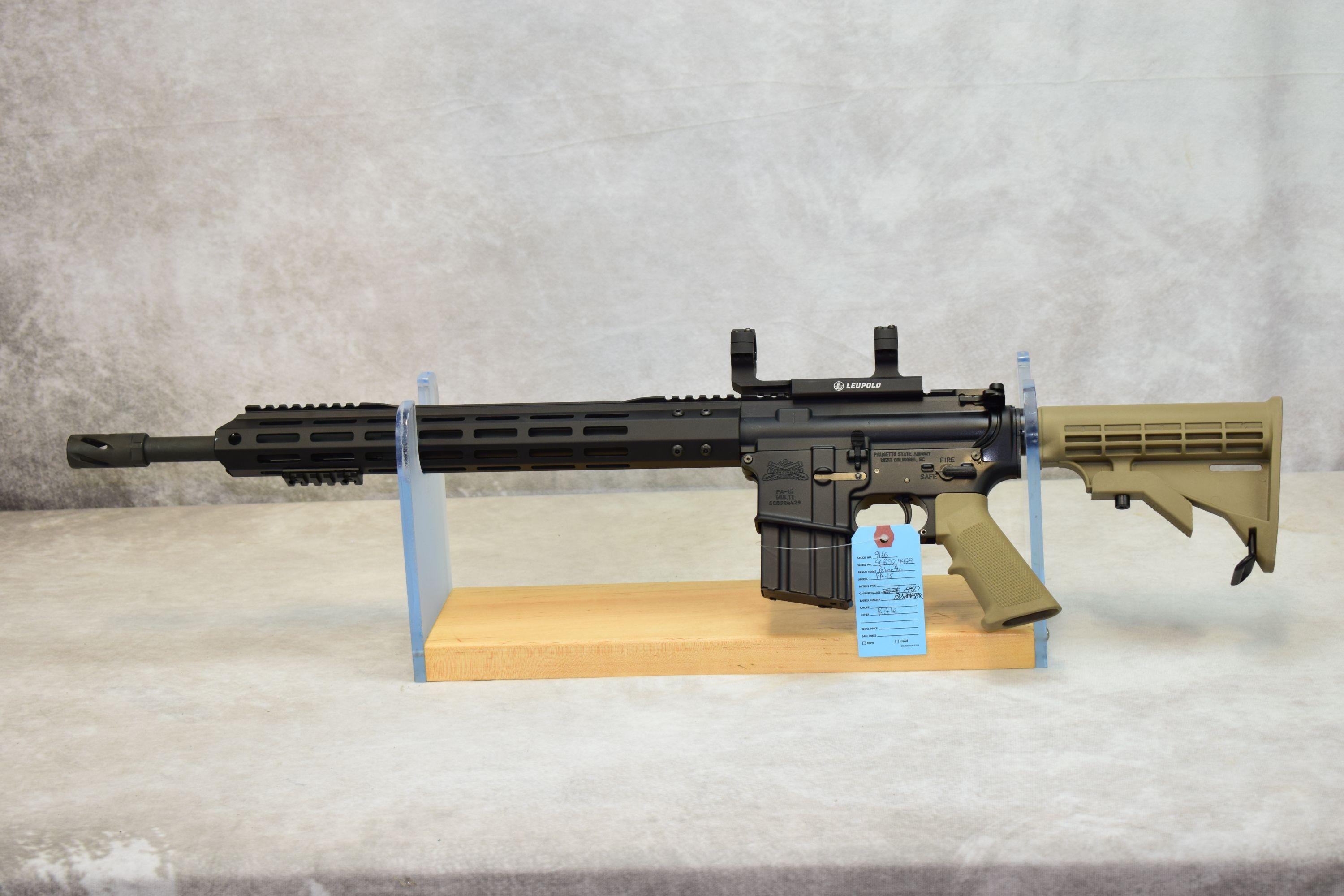 Palmatto State Armory  Mod PA-15  Cal .450 Bushmaster