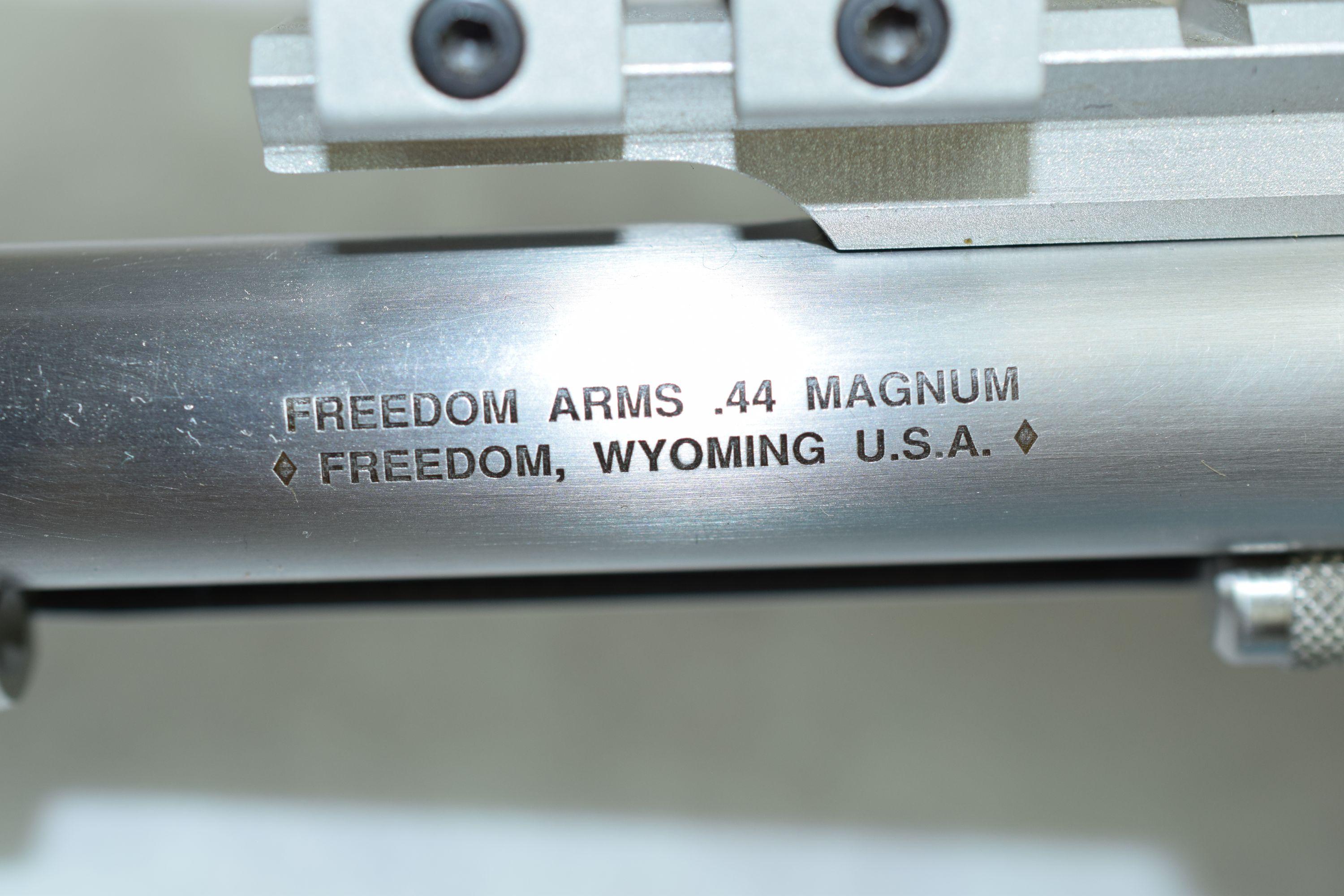 Freedom Arms  Mod 83  Cal .44 Mag.  8.75”  Barrel  Leupold M8 2x EER Scope