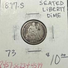 1877-S Seated Liberty Dime