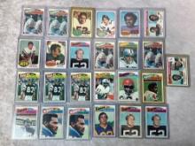 (23) 1976 & '77 Topps Football Cards w/ hall of famers