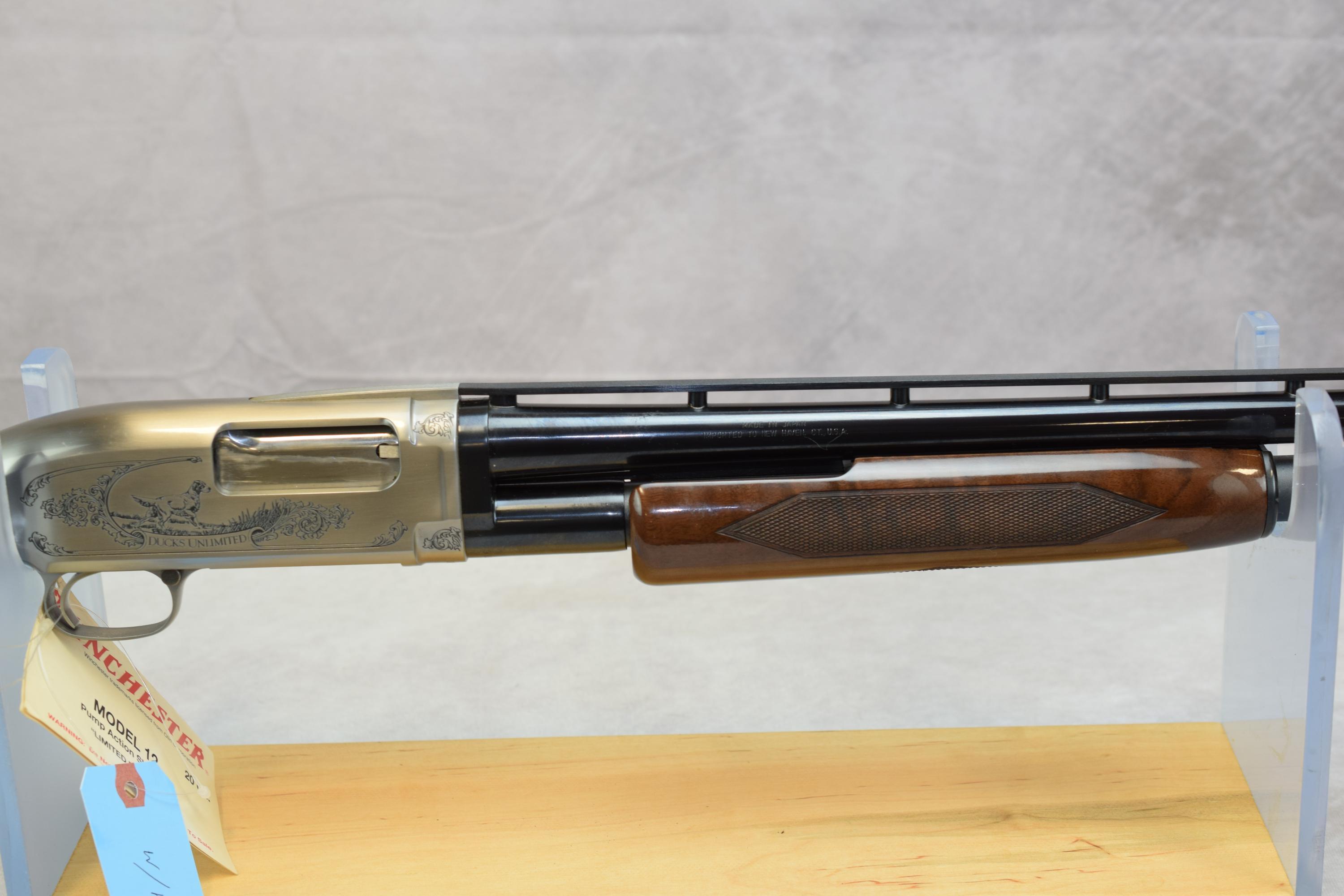 Winchester  Mod 12 1993 Ducks Unlimited  20 GA  2.75”  26” Vent rib Barrel  Imp-Cyl. Choke  Mfg 1993