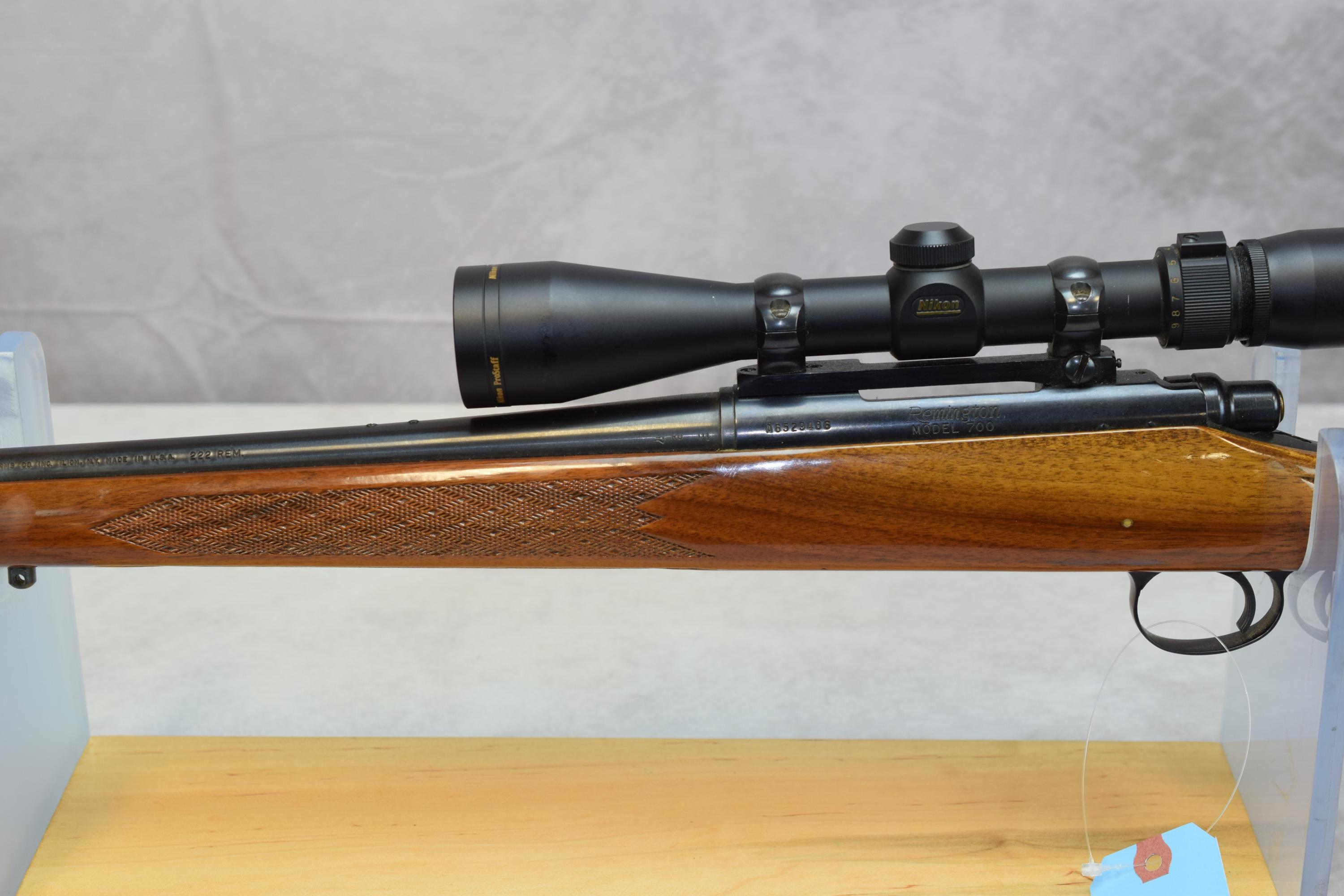 Remington  Mod 700 ADL  Cal .222 Rem.  Nikon 3-9 X Scope