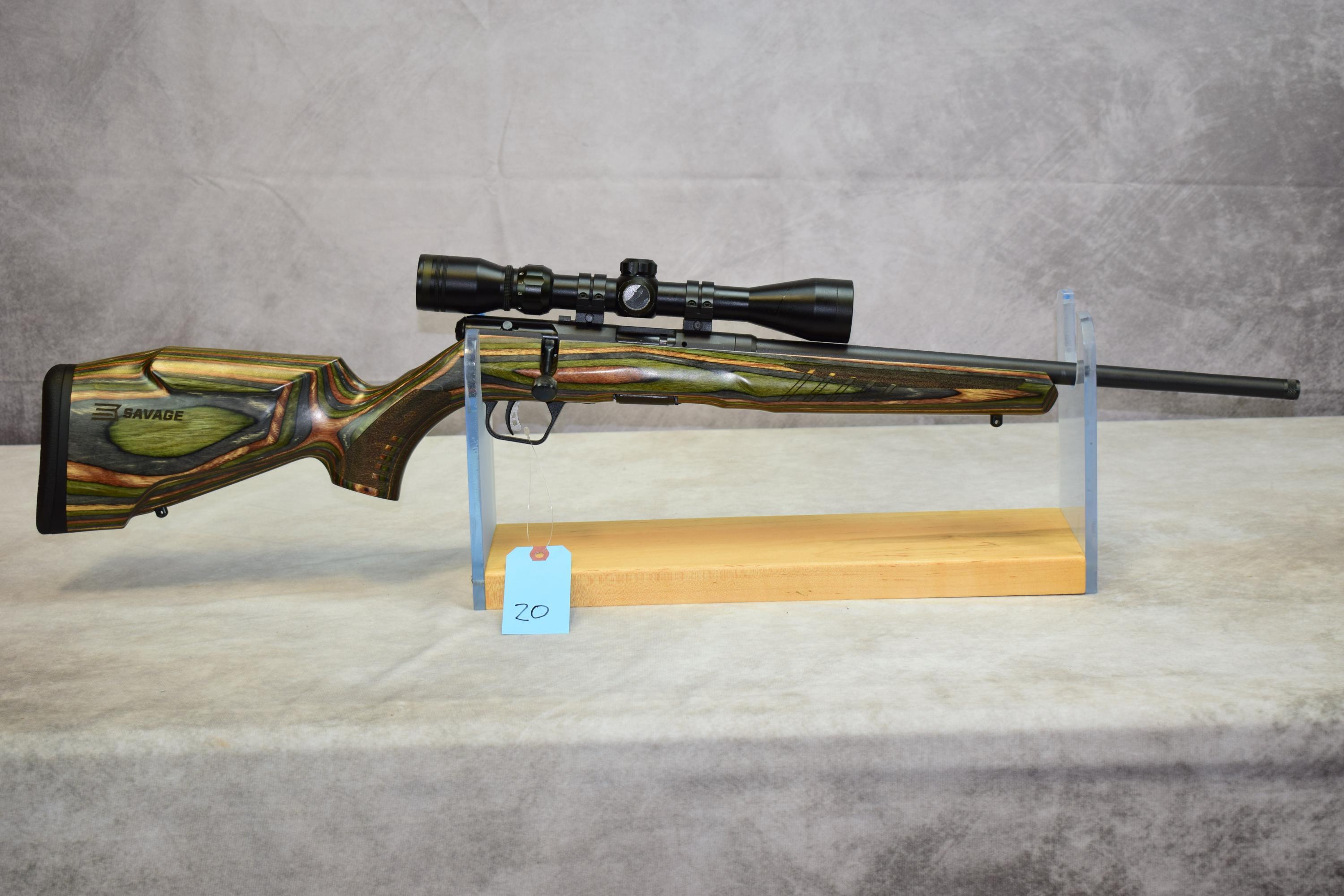 Savage  Mod B 17  Cal .17 HMR  Bushnell 3-9 X Scope