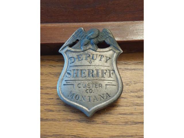 CUSTER CO. MONTANA DEPUTY SHERIFF BADGE