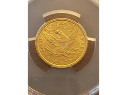 1907 $5. LIBERTY HEAD GOLD PCGS MS63