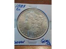 1883CC MORGAN DOLLAR GEM BU