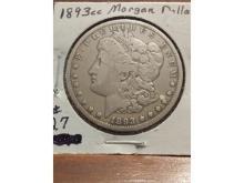 1893CC MORGAN DOLLAR F