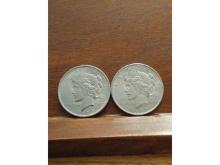 LOT OF 2-1922 PEACE DOLLARS