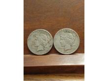 LOT OF 2-1926S PEACE DOLLARS