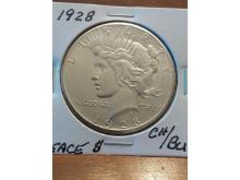 1928 PEACE DOLLAR KEY CHOICE BU