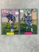 (2) Defensive Backs Goal Line Art - Renfro, Barney signed