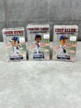 (3) 2017 Mahoning Valley Scrappers Bobbles - Lindor, Kipnis, Allen