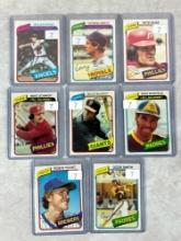 1980 Topps Superstar lot (8)