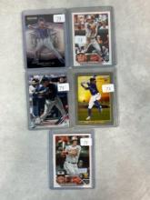 (5) Top Current Baseball Star Rookie Cards - Witt, Henderson, Bichette, Riley, Rutschman