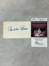 Pee Wee Reese Signed 3 x 5 Index Card - JSA