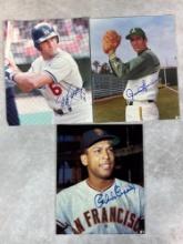 Steve Garvey, Orlando Cepeda, and Rollie Fingers Signed Photos