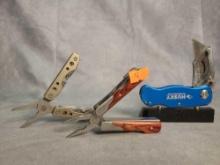 SMALL MULTI TOOLS AND AND UTILITY KNIFE