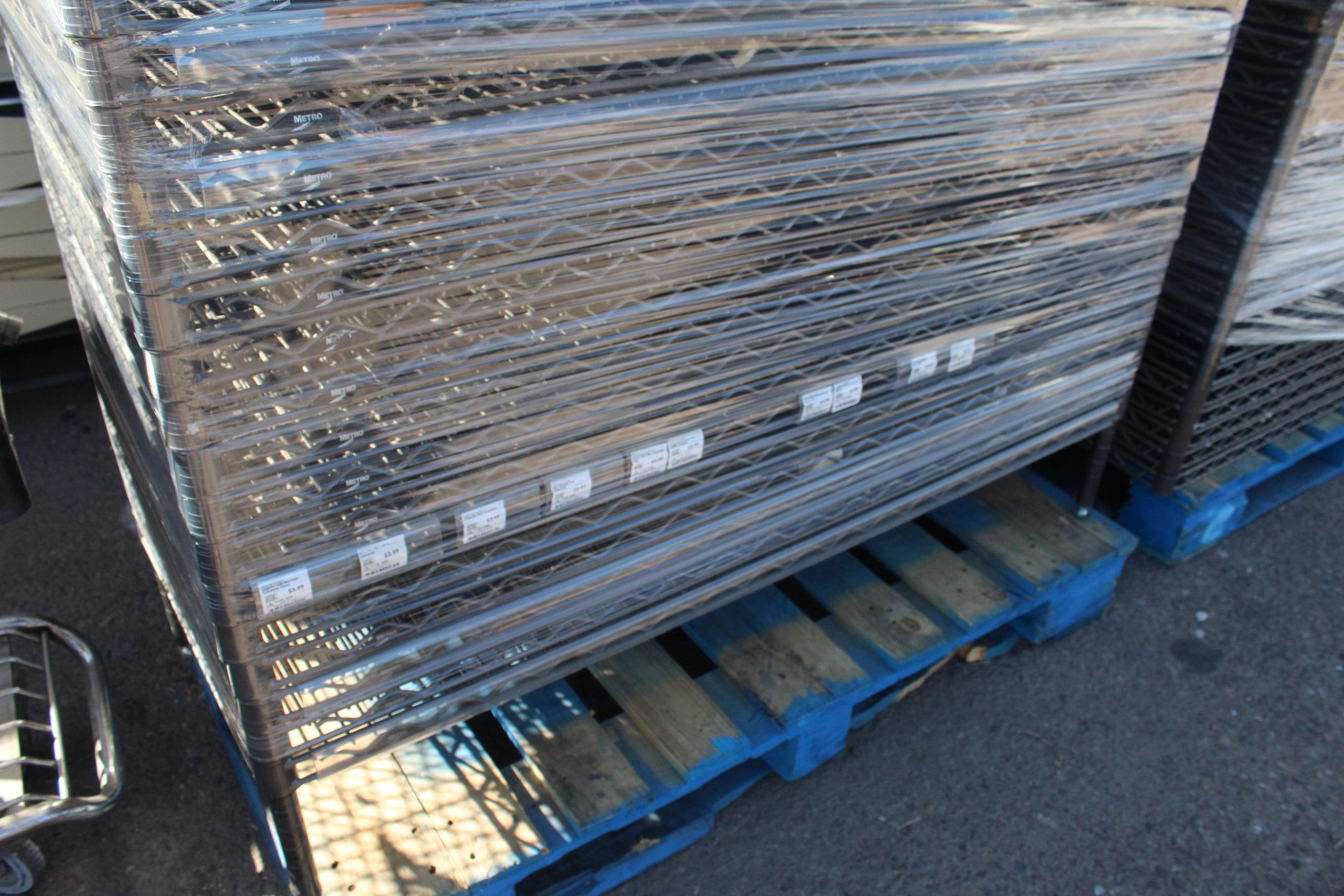 Pallet Of 48X18in Metro Rack Shelves