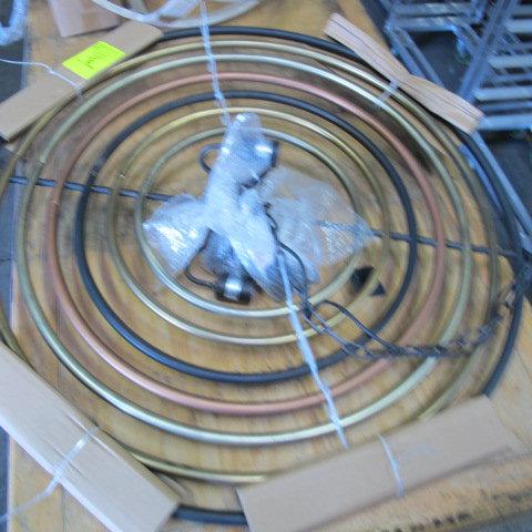 concentric circle chandelier, new