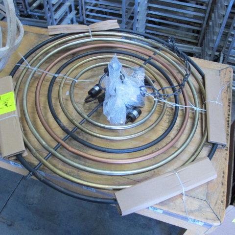 concentric circle chandelier, new