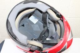 Red TMS XL Motorcycle Helmet