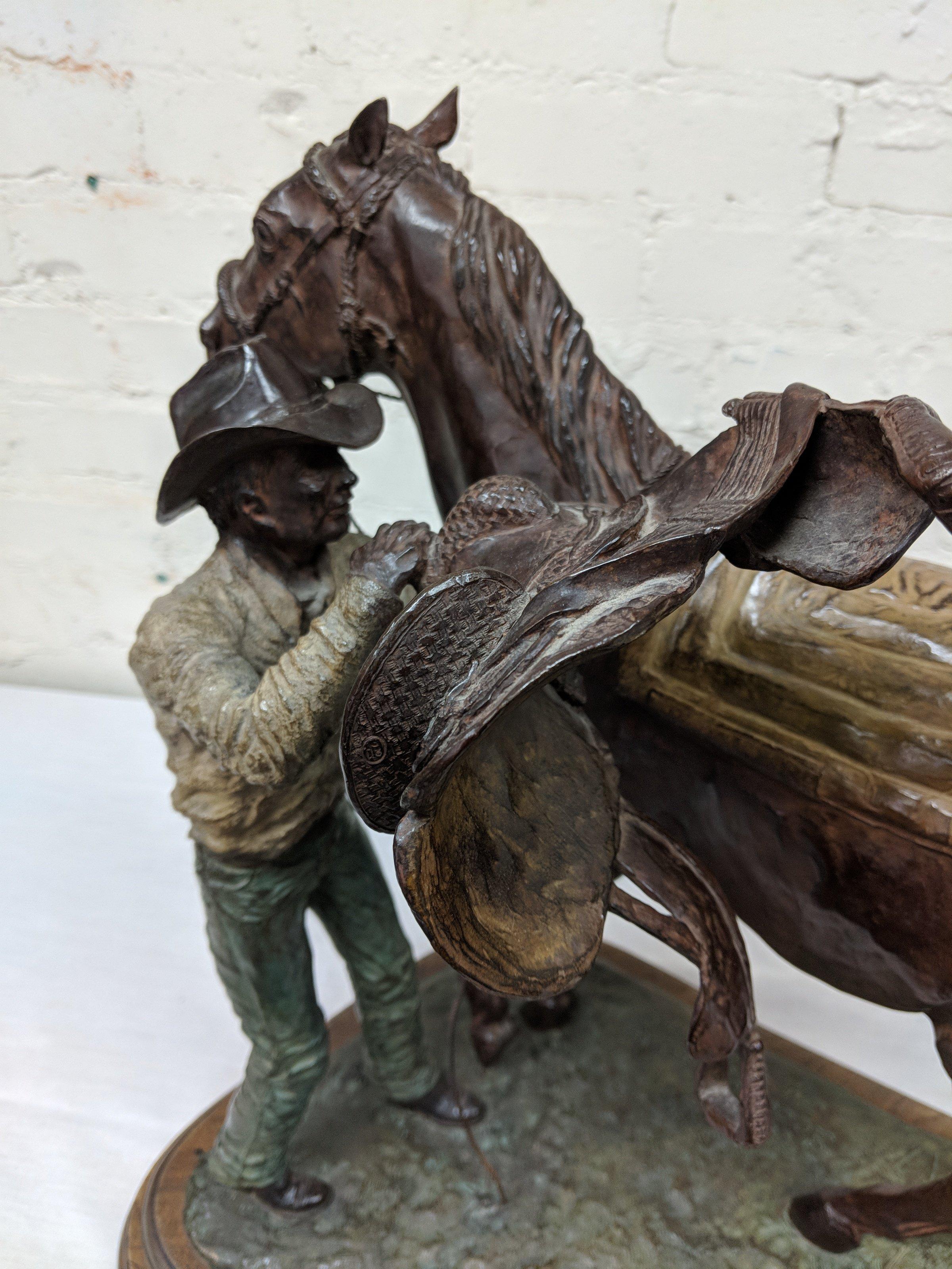 "Second Saddle" by C.D. Bond Bronze