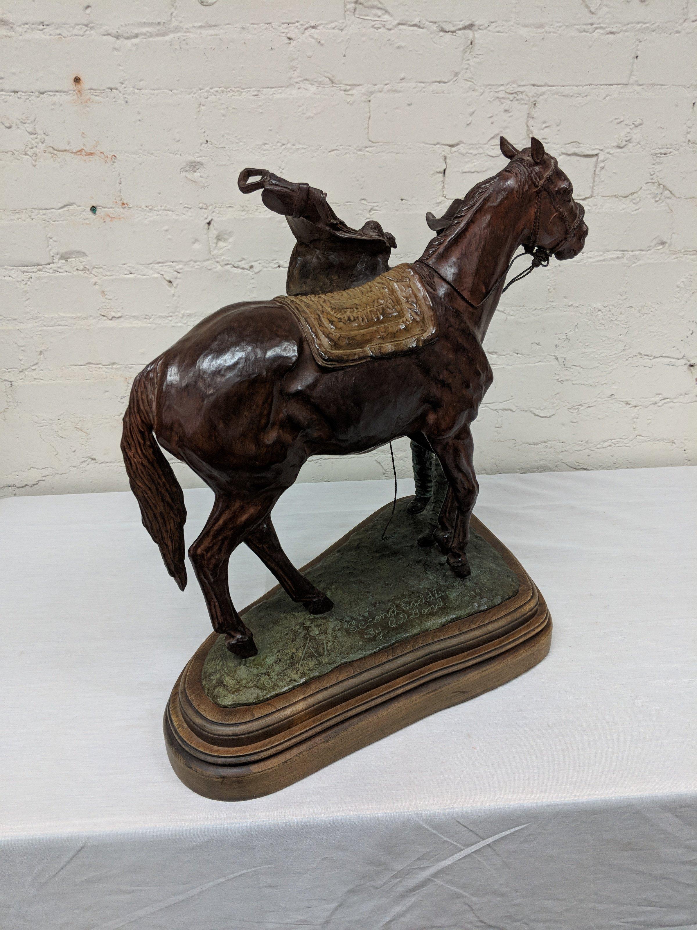 "Second Saddle" by C.D. Bond Bronze