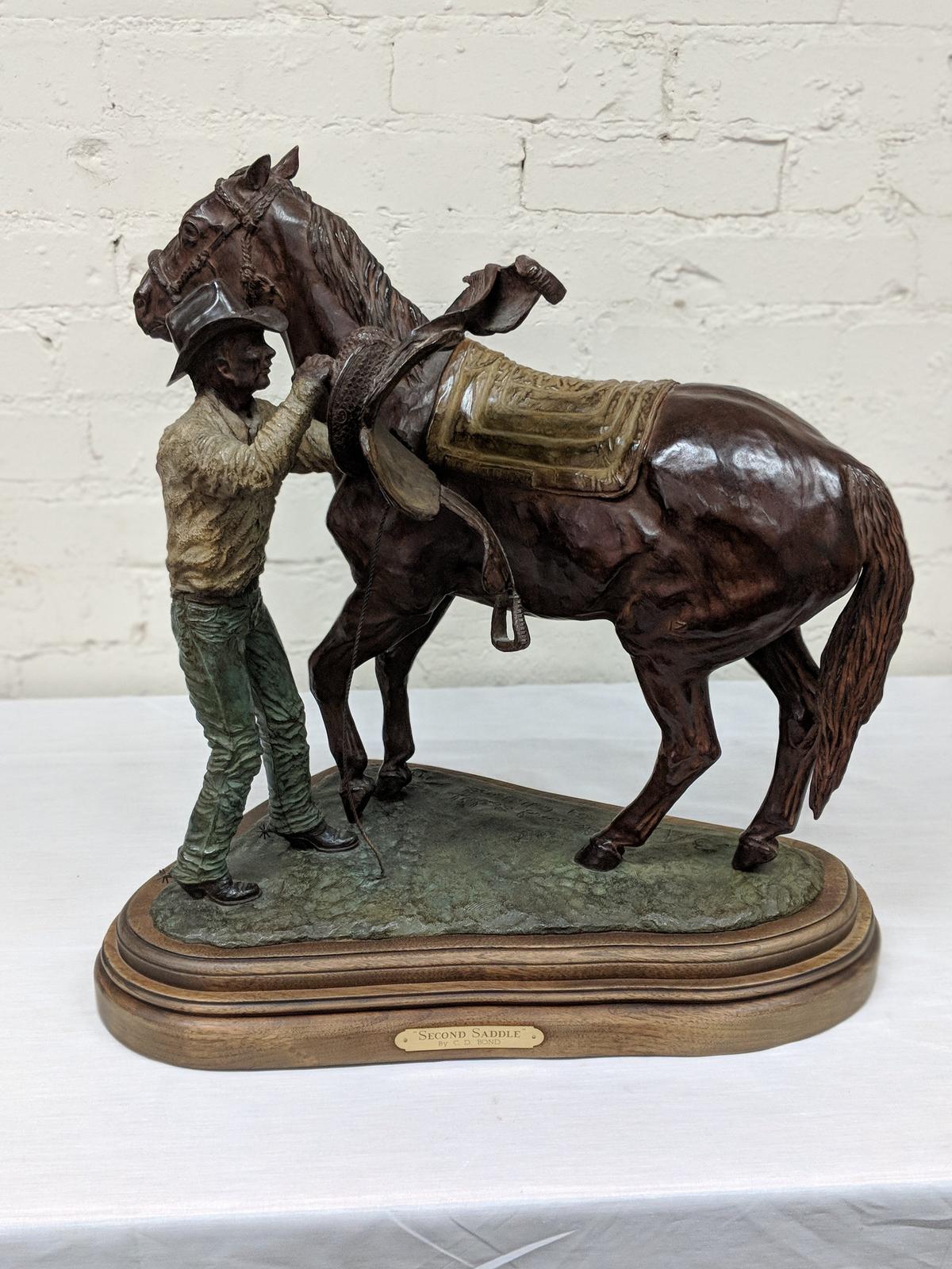 "Second Saddle" by C.D. Bond Bronze