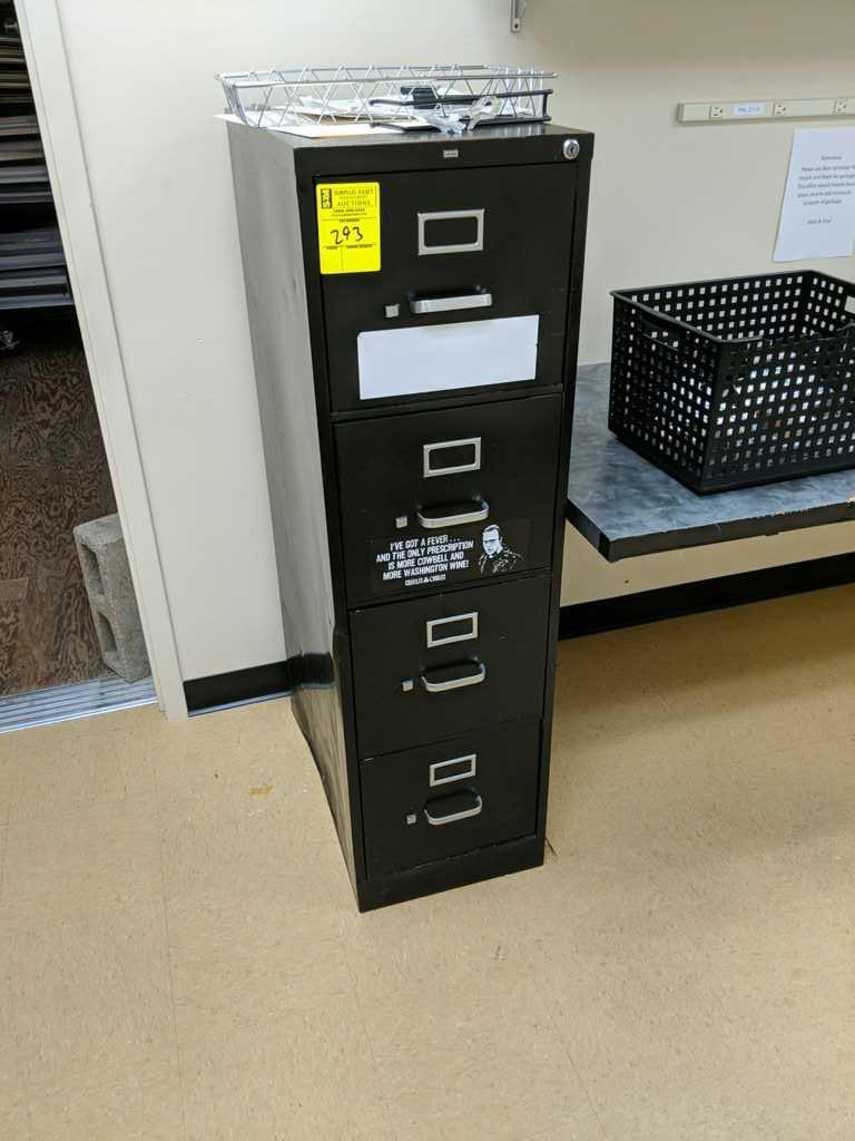 4 drawer metal file cabinet