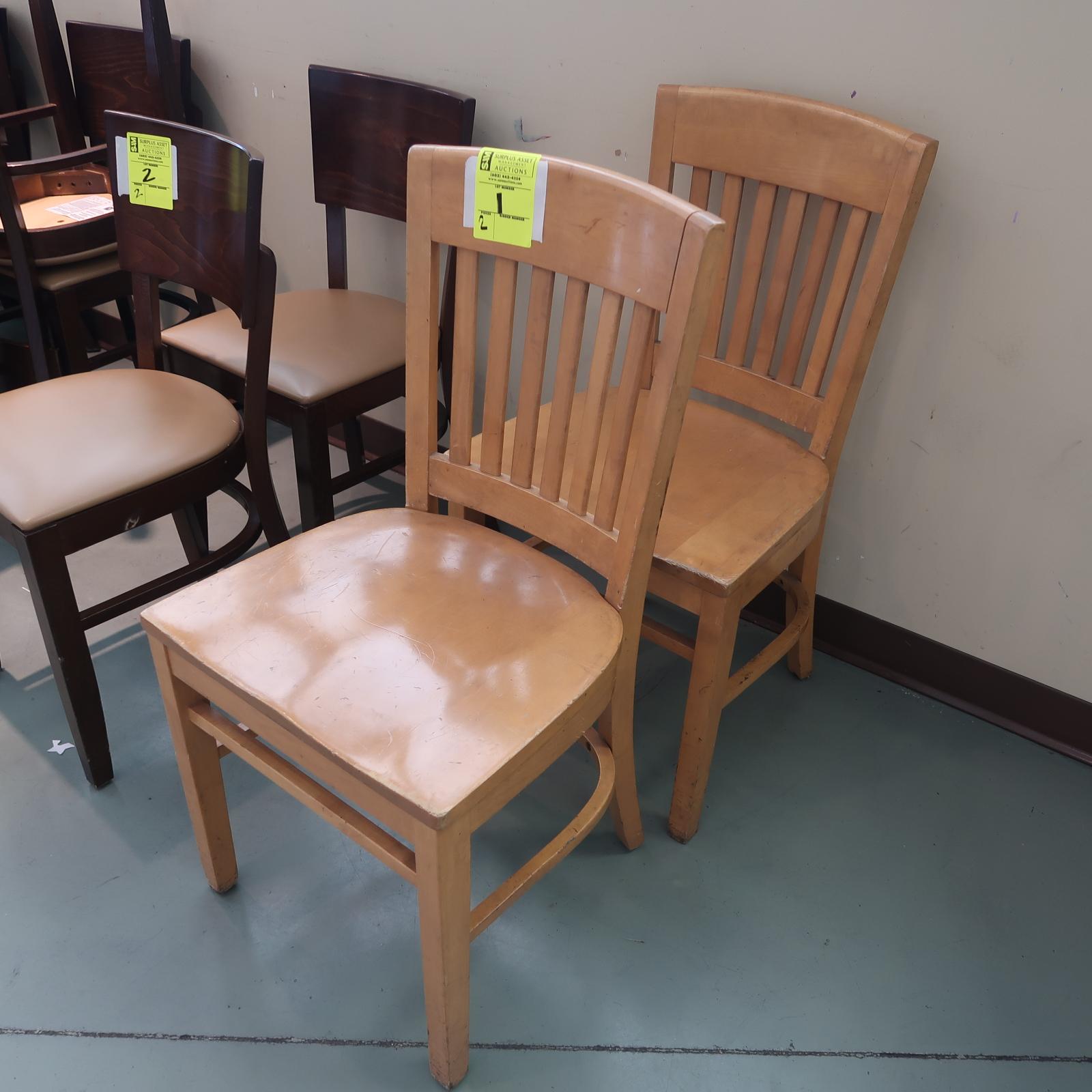 wooden chairs